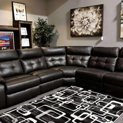 [OM] 🟪 Only $45 initial then take it home 🏡 Brand New  Mackie Picke Reclining Sectional 