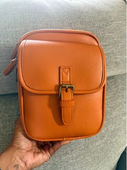Orange crossbody bag