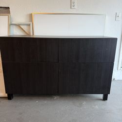 Sideboard Furniture Black Wood Modern