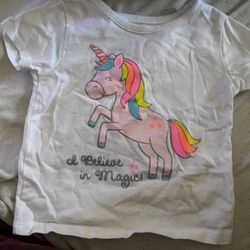 Toddler Girl Unicorn Shirt Size 12M