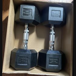 25 Lbs Dumbells 