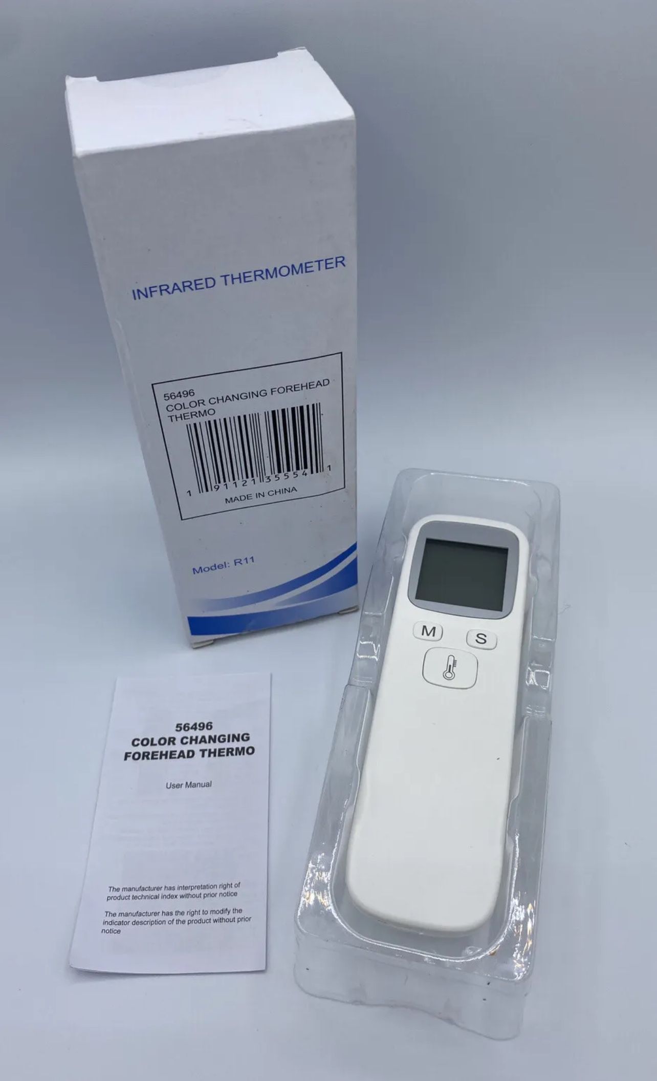 Infrared Forehead Thermometer White 56496