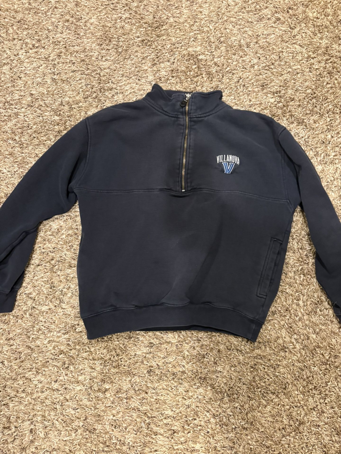 Men’s Large Quarter Zip Pullover (Used)(Navy Blue) (EMS)