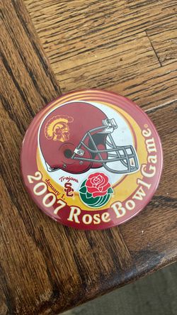 2007 USC Rose Bowl  game pinback button