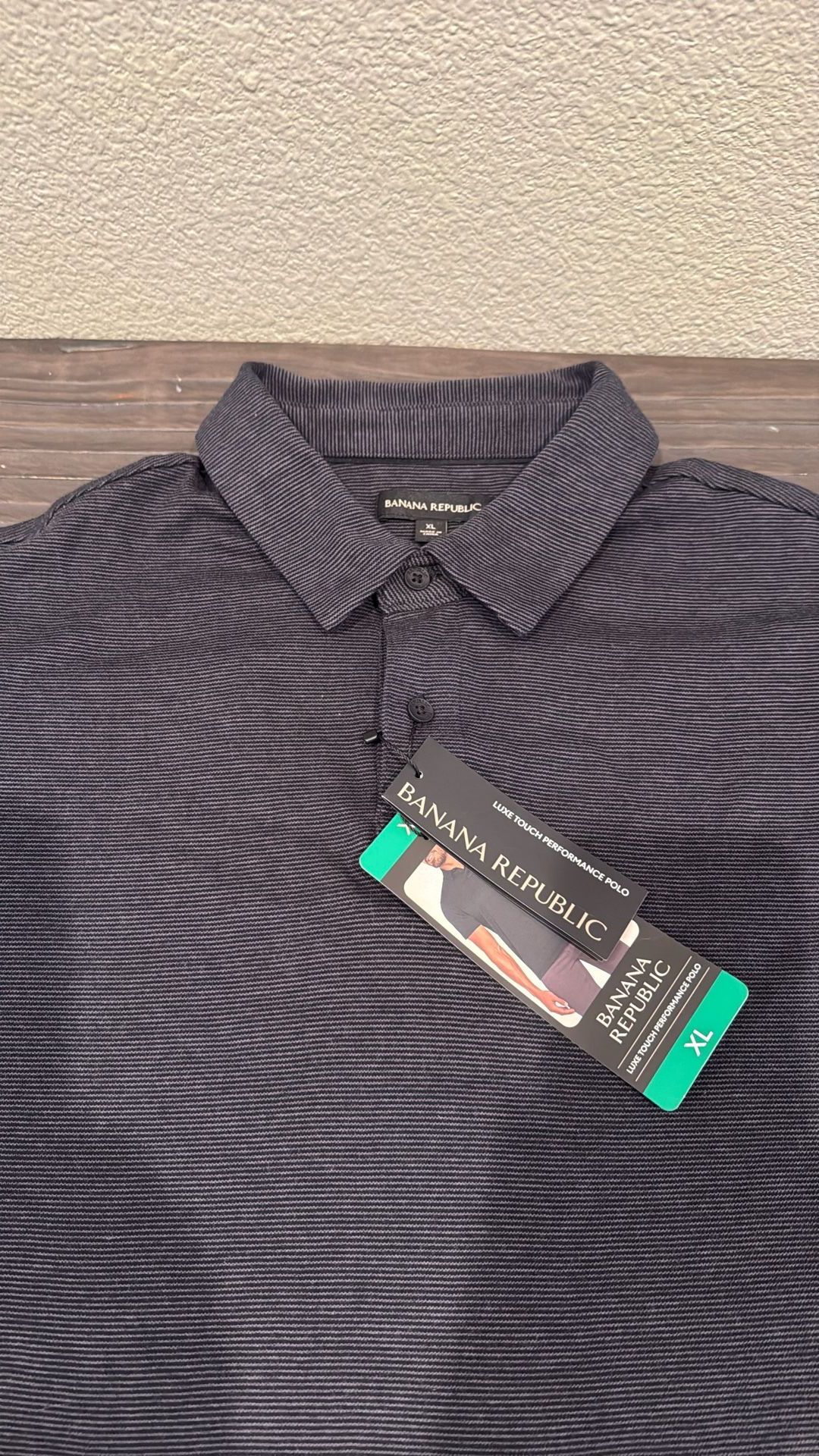 New Men’s XL Banana Republic Polo Gray