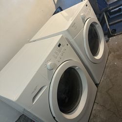 Electric frontload washer and dryer works great with all the time