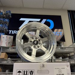 Set(4) 15x8 MST Time Attack 4x100/4x114.3 0 Silver Machined Wheels Rims 73.1