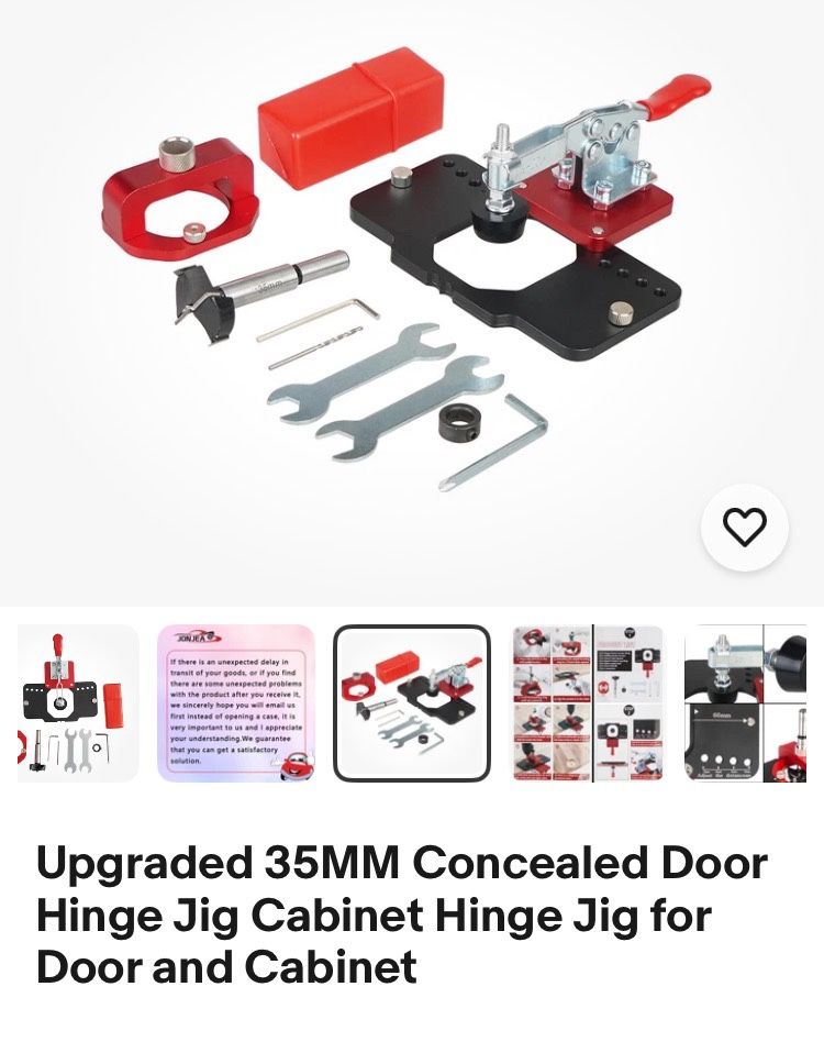 Upgraded 35mm Concealed Door / Cabinet Hinge Jig
