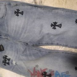 Chrome Heart Men Jeans Size 40
