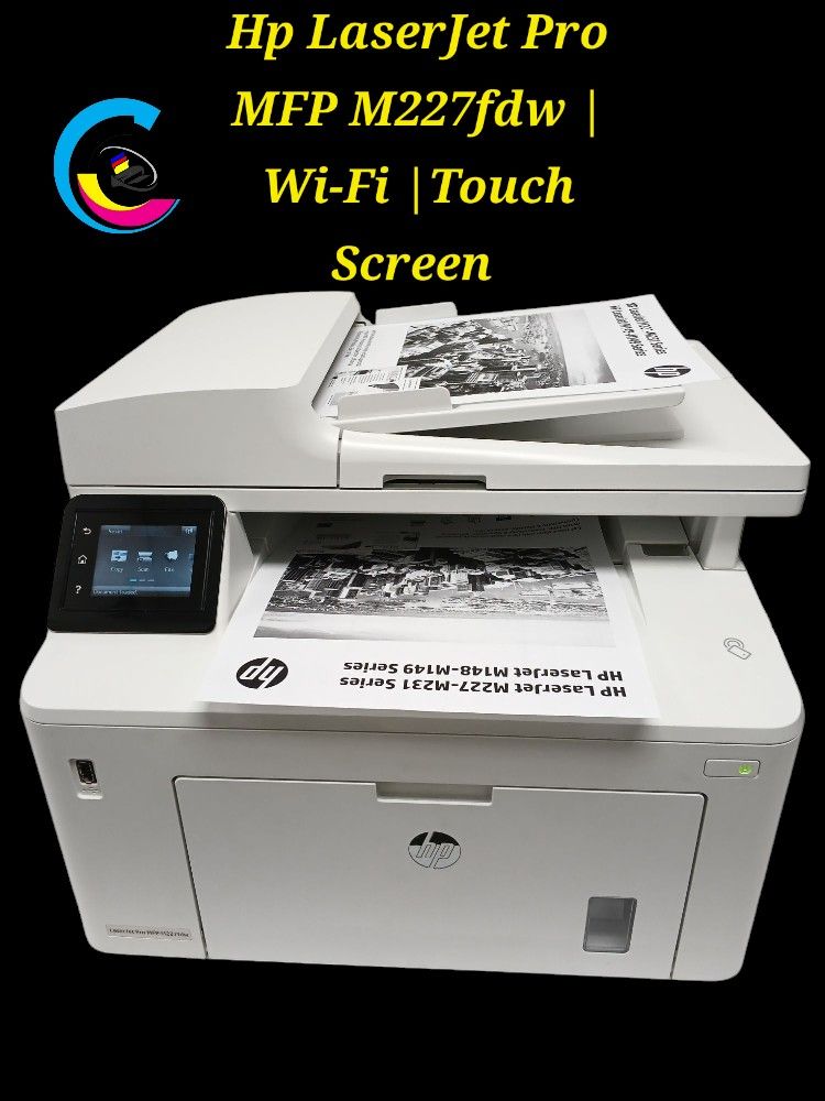 ✅️Laser Printer Hp LaserJet Pro MFP M227fdwAll-in-OneTouch ScreenWIRELESSPrints Automatically Double-SidedSpeed Up To 30ppm