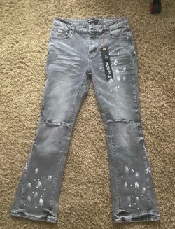 purple jeans