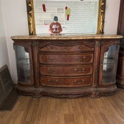 Marble Top Buffet Server