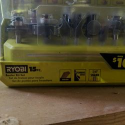 Ryobi Router Bit Set (15 Piece)