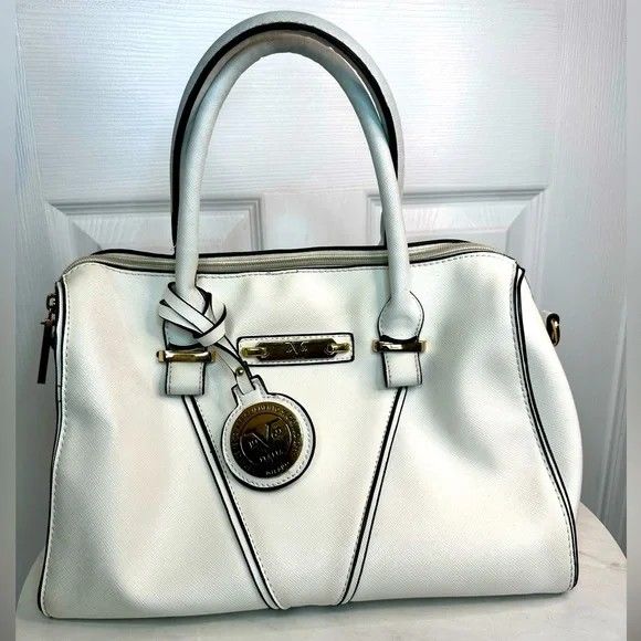 1969 Vintage White Versace Italia Handbag / Crossbody