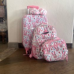 Kids Travel Suitcase With Accessories 