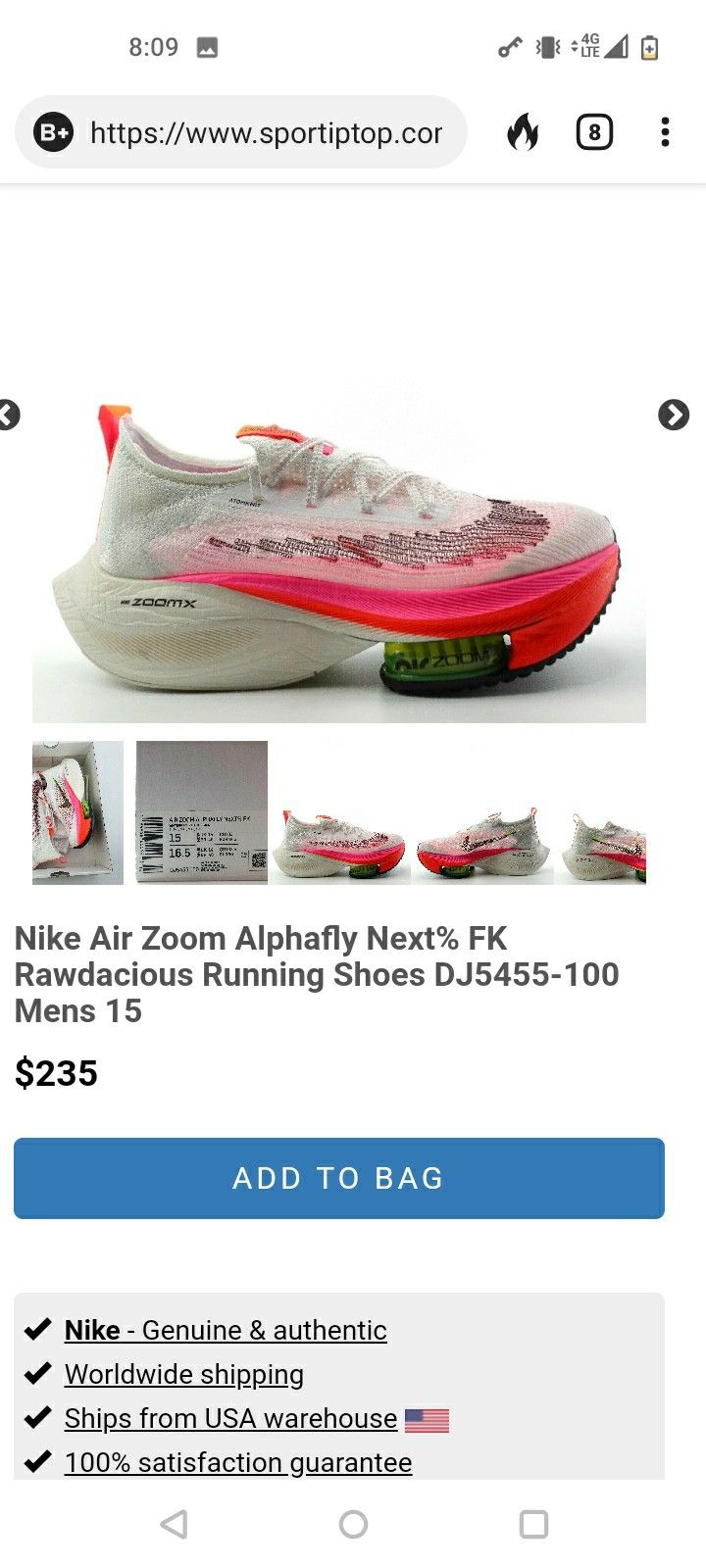 W Air Zoom Alphafly Next%fk