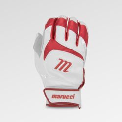 Marucci Signature Batting Gloves Size XXL - White/Red