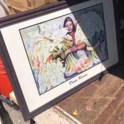 Diego Rivera Art With Frame 