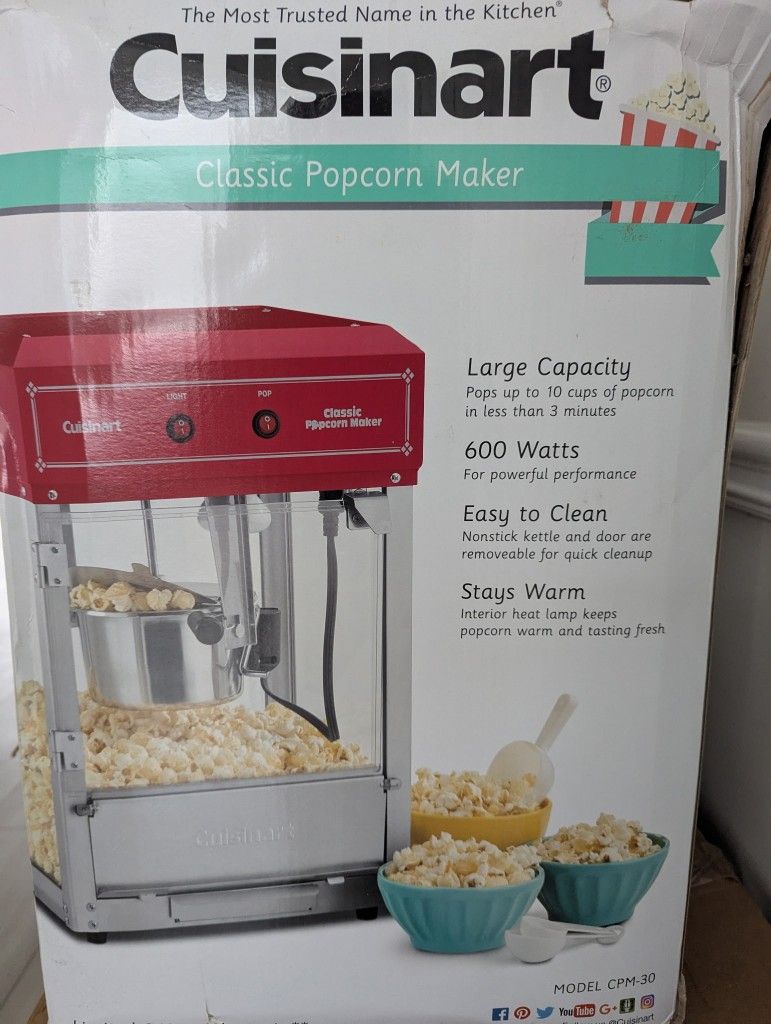 Cuisinart 10 Cup Popcorn Popper