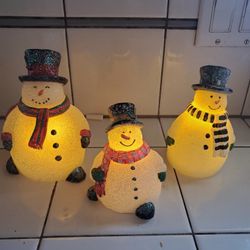 Battery Powered Snowman.