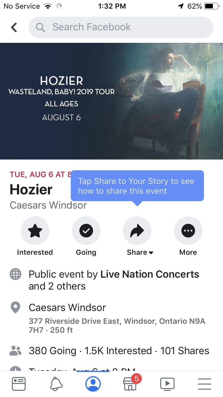 Hozier tickets paid 120 asking 60