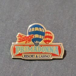 Vtg Primadonna Resort & Casino Lapel Pin