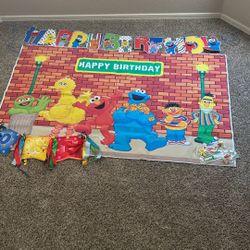 Sesame Street Birthday Party Decoration