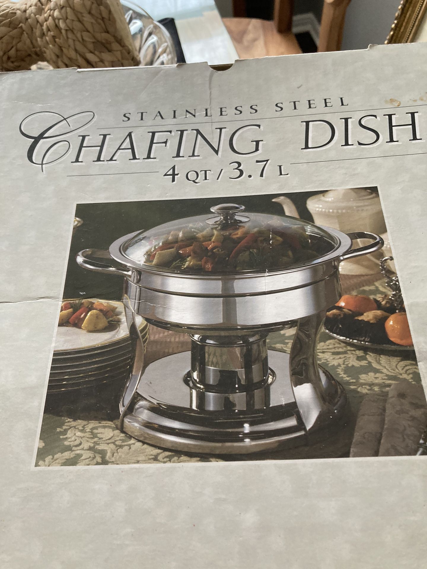 Stainless steel chafing dish /soup 4 quart