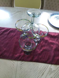 4 Margarita glasses