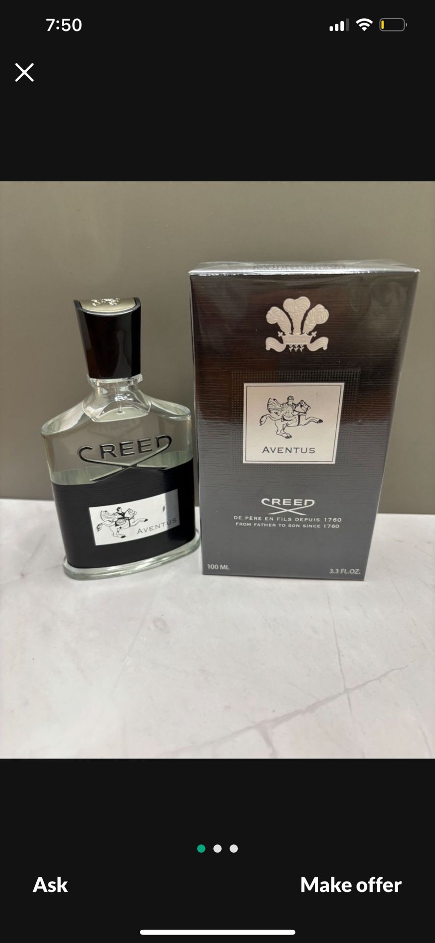 Creed Aventus 100 Milileter