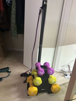 Dumbbell set and Arm bar