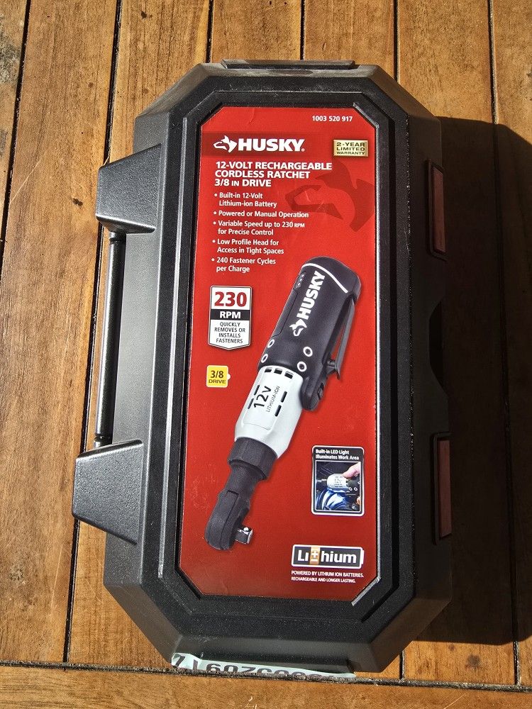 Husky
3/8 in. Drive 12-Volt Lithium-Ion Cordless Ratchet
