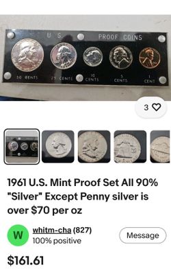 1961, 1962, 1964 Silver Proof Sets