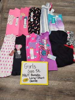 Girls Toddler New Long/Short Sleeve Top Bundle 