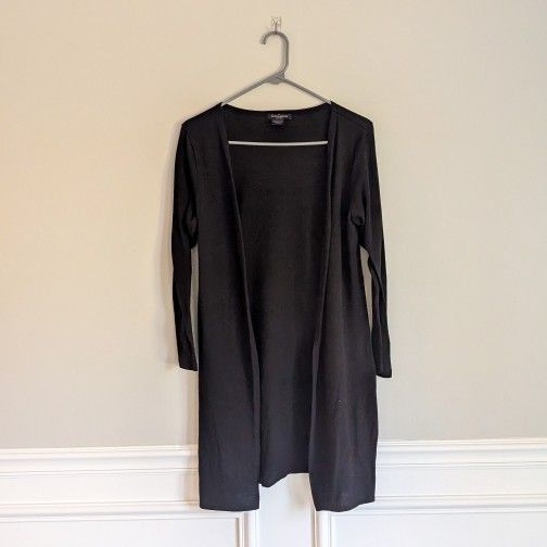 Love Cameron Women's Long Sleeve Cardigan, Black, Large