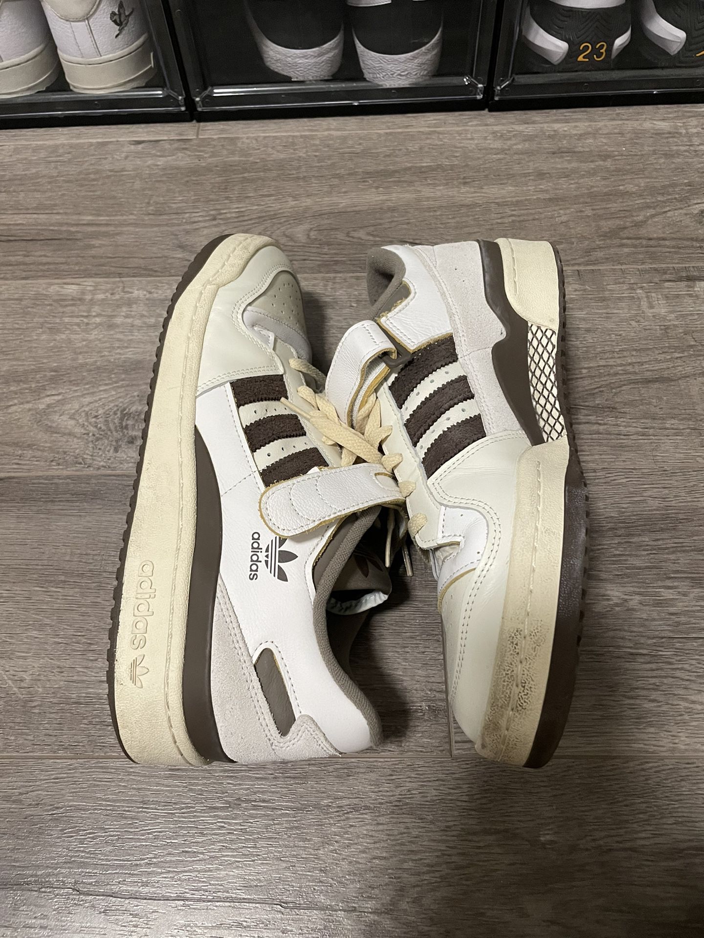Adidas Forum 84 Low Off White Brown 10.5