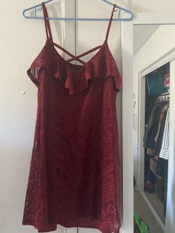 Burgundy Dress 