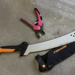 Fiskars Grass Branch Pruning Cutters And Plant Sniper 