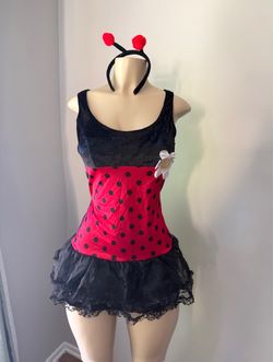 Sexy Ladybug Costume Dress With Headband