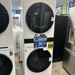 LG Washer And Dryer Tower White