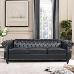 Black Leather Couch