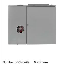 Leviton 300Amp Outdoor Meter Main Combo, 12-Spaces, Ringless with Lever Bypass, Removable 5th Jaw Installed