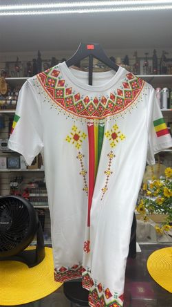Ethiopian Habesha Cultural Print T-Shirt