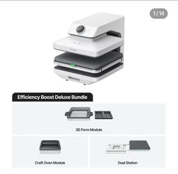 Xtool Wonderpress efficiency boost bundle with craft oven and 3d form module and dual station