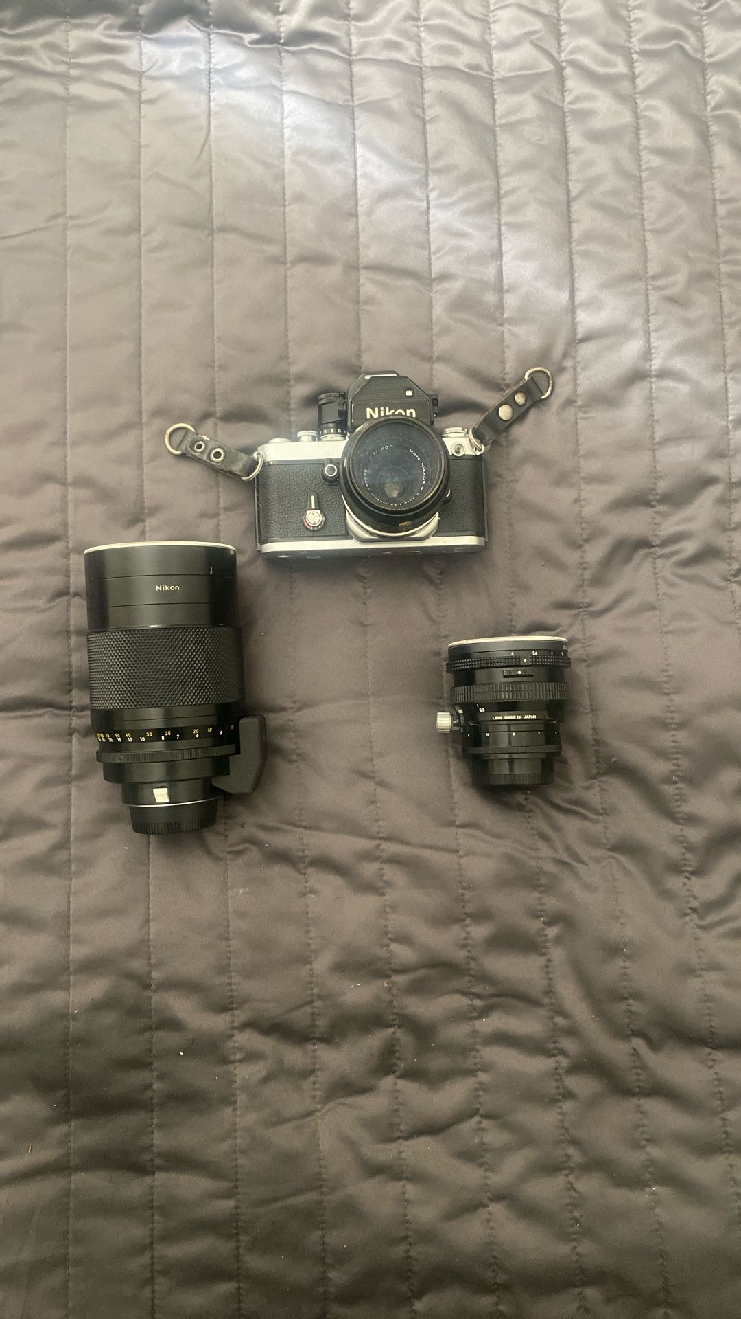 Vintage Nikon F2 Film Camera Kit (1971) + 3 Lenses – Excellent Condition