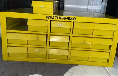 Weatherhead Vintage Metal Storage Cabinet with Bins