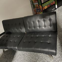 Leather Futon Couch 