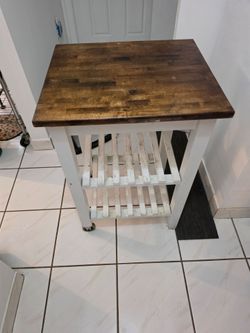 MESA AUXILIAR DE COCINA CON RUEDAS