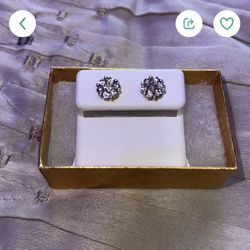 1k Diamond Cluster Earrings