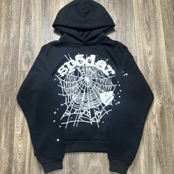 Sp5der OG Web Hoodie – Black – Size M